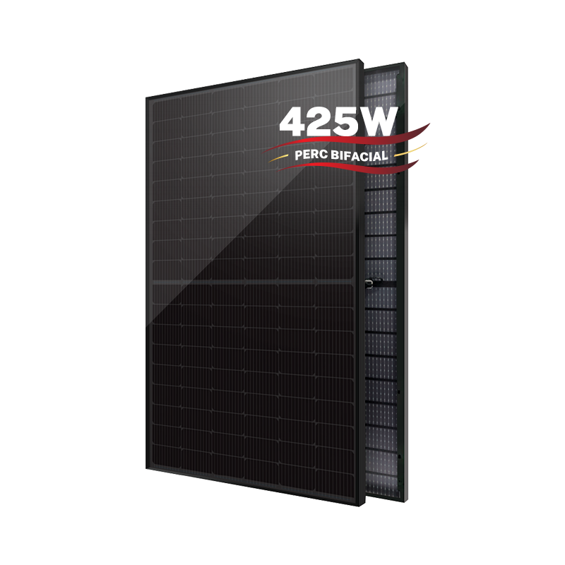 海光新品N型420W 425W全黑双面半片太阳能电池板