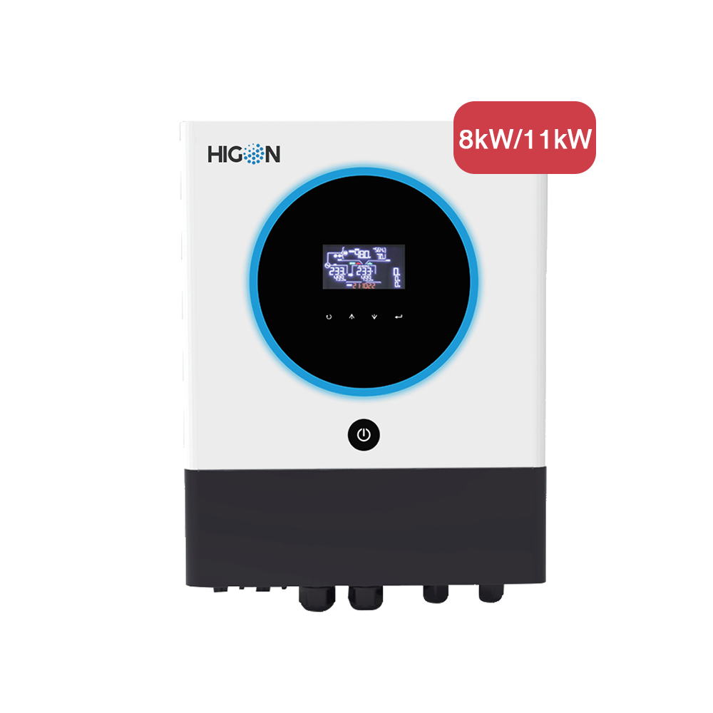 Built-in Two MPPTs 8kW 11kW Hybrid On/Off Grid Solar Inverter with Parallel Function